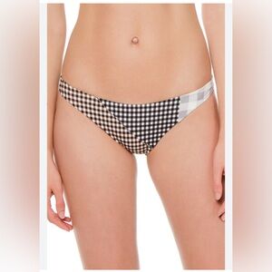 Marysia Suffolk Patchwork Gingham Bikini Bottom . Size Large
